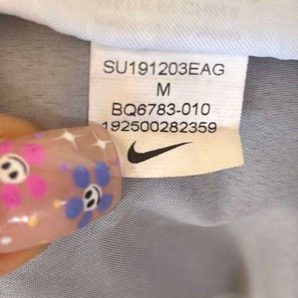 Retro Vintage Nike Hooded Pullover Windbreaker Jacket Graphic Print Quarter Zip - Picture 14 of 16